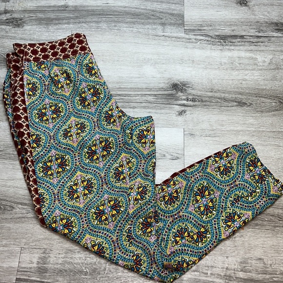 Blue Epic Denim Pants - Blue Epic Bohemian Artsy Hippie Coastal Flowy Pocket Pants Yoga Joggers